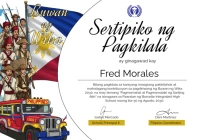 Sertipiko ng Pagkilala Template A4