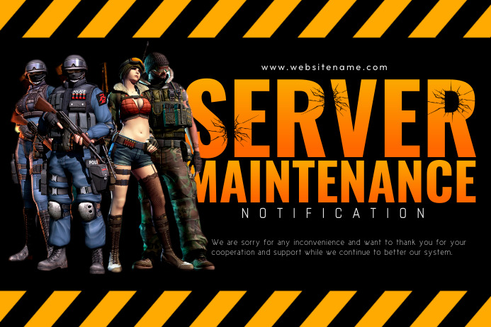 Server Maintenance Template | PosterMyWall