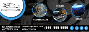 Service and Repair Company Branding Flyer Facebook-coverfoto template