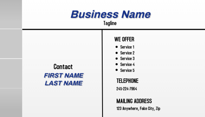 Service Business Cards | PosterMyWall