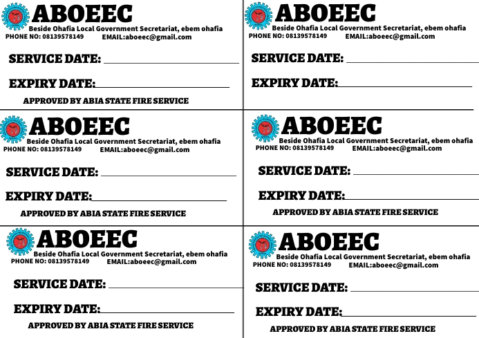 SERVICE CARD Template | PosterMyWall