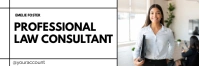 Services Offer of Professional Law Consultant Email Header template