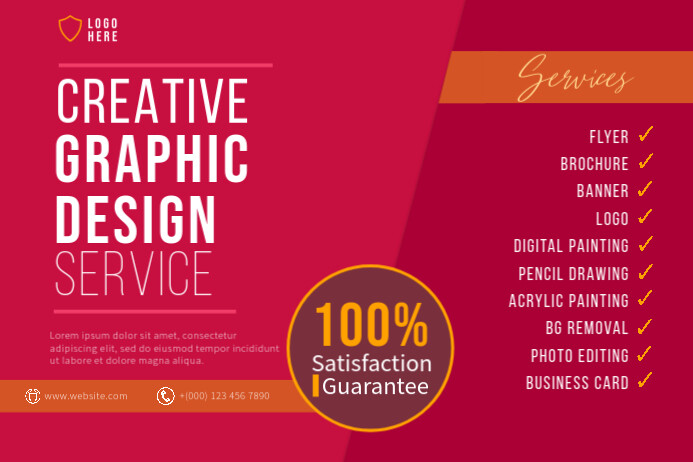 Services Rendered Poster SERVICES POSTER TEMPLATE.C | PosterMyWall