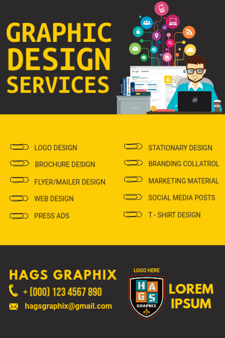 Copy of SERVICES POSTER TEMPLATE.C | PosterMyWall