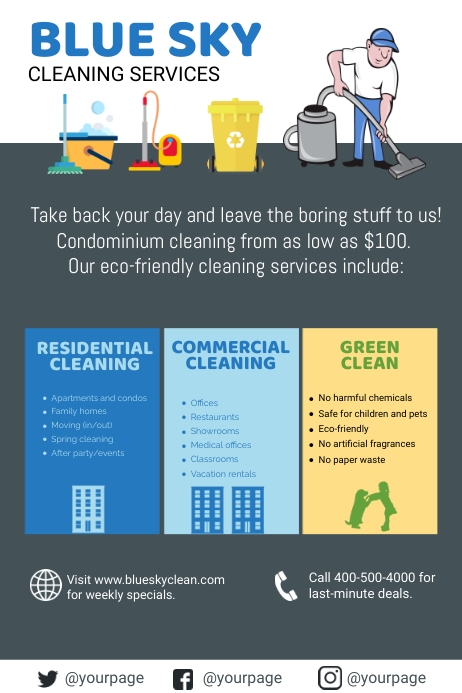 SERVICES POSTER TEMPLATE.R | PosterMyWall