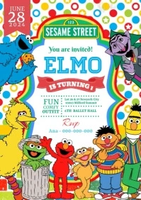 Sesame street A4 template