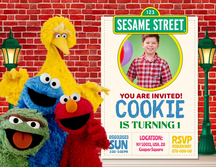 Sesame Street Template PosterMyWall