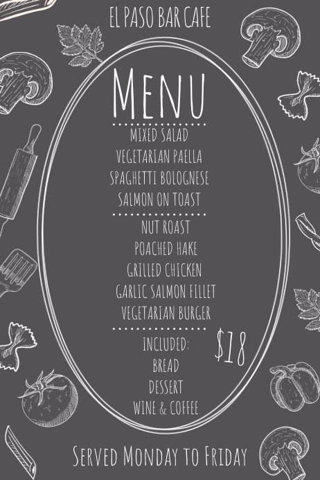 Set Menu Template | PosterMyWall