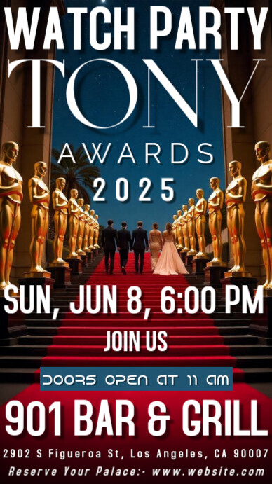 Seth Rudetsky's 5th Annual Tony Awards Watch Party História do Instagram template