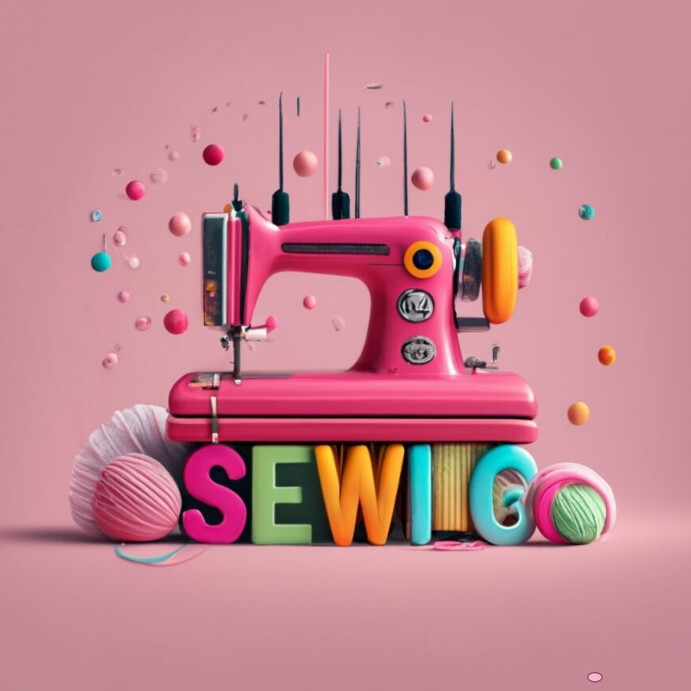 Sewing machine design template | PosterMyWall