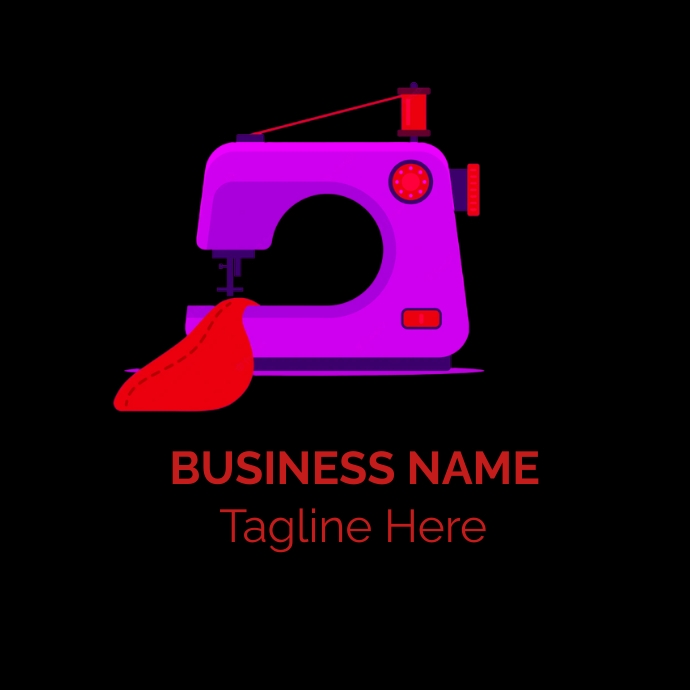 Sewing machine logo Template | PosterMyWall