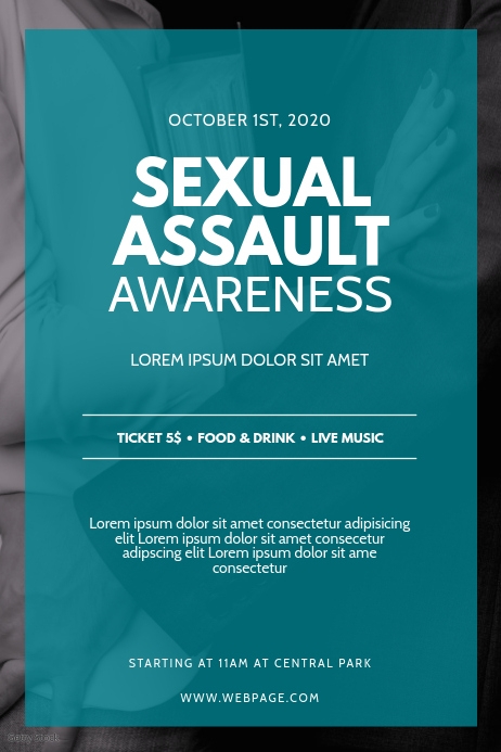 Copy of Sexual Assault Awareness Event Flyer Design | PosterMyWall