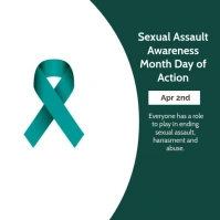 sexual assault awareness month Instagram-Beitrag template