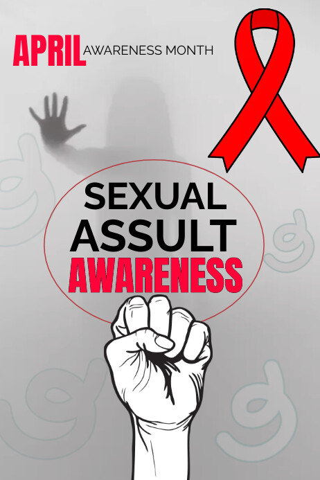 Sexual assault awareness poster template | PosterMyWall