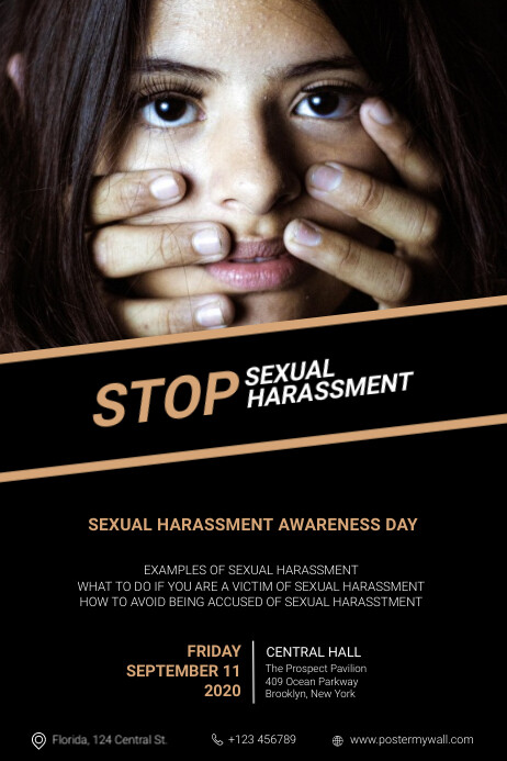 Sexual Harassment Awareness event flyer Template | PosterMyWall