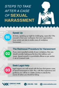 Sexual Harassment Awareness Poster Plakkaat template