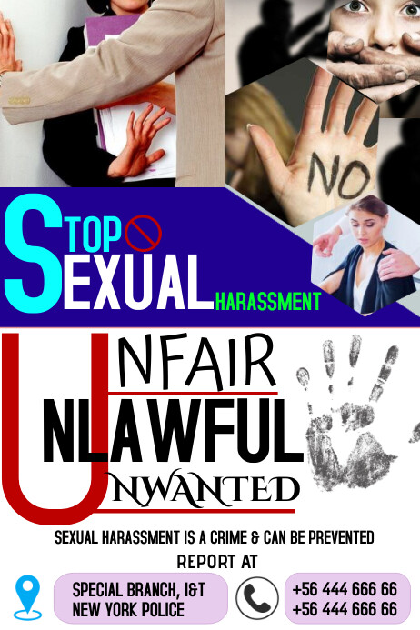 Sexual harassment Template | PosterMyWall