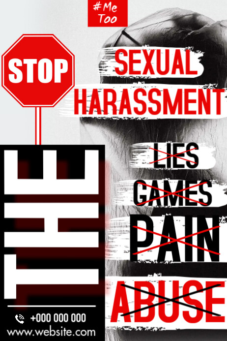 SEXUAL HARASSMENT Template | PosterMyWall SEXUAL HARASSMENT Template | PosterMyWall
