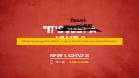 Sexual Harassment Facebook Cover Video Templa template