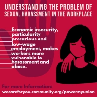Sexual Harassment in workplace Template 方形(1:1)