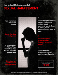 Preventing Sexual Harassment at Work Poster Template | PosterMyWall