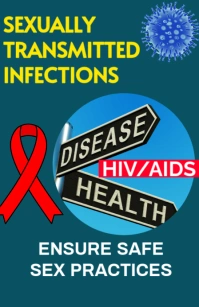 Sexually transmitted infection tabloid template