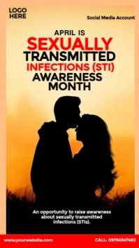 Sexually Transmitted Infections (STI) Awareness Instagram na Kuwento template