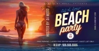 Sexy Beach Night Club Party Facebook Event Cover template
