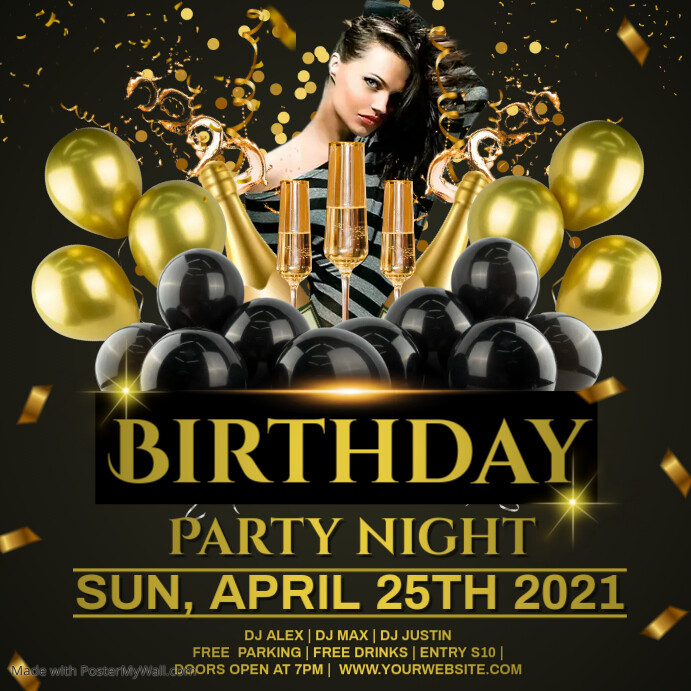 Copy of sexy birthday instagram | PosterMyWall