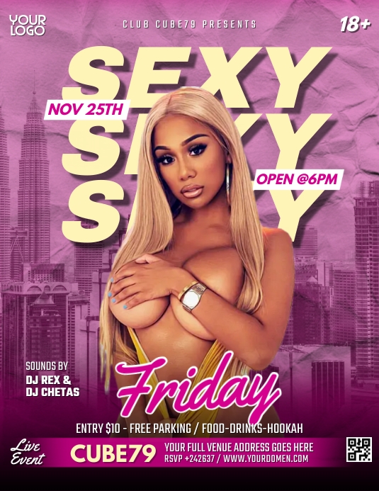 Sexy Friday Flyer (US Letter) template