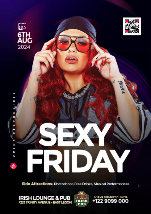 Sexy Friday Design Template A4