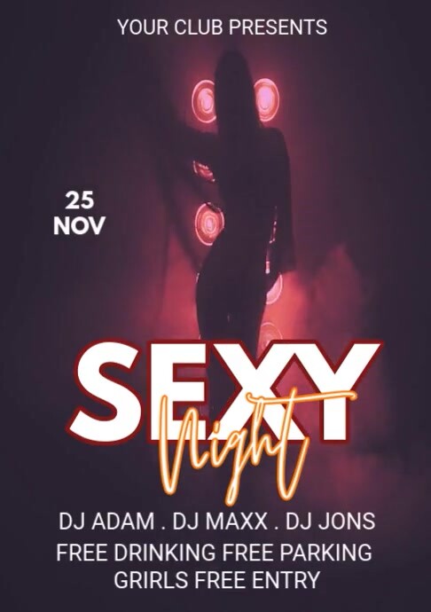 Sexy night A1 template