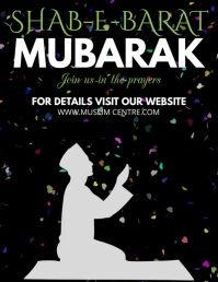 Shab-e-barat Flyer ใบปลิว (US Letter) template