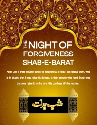 Shab e barat Flyer Template. Folder (US Letter)