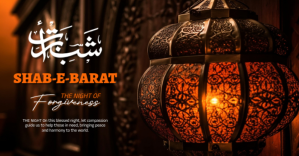 Shab-E-Barat Greeting Facebook Post template