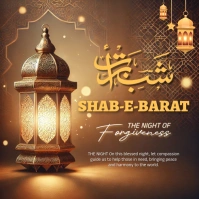 Shab-e-barat Greeting Instagram Post template