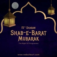 Shab-e-barat Mubarak Instagram-bericht template