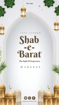 Shab E Barat Mubarak Forgiveness Night Instagram Story template