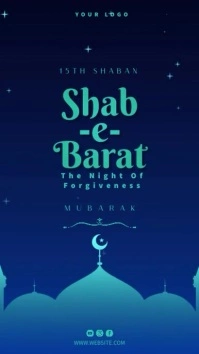 Shab E Barat Mubarak Forgiveness Night Video Instagram Story template