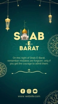 Shab-E-Barat Mubarak Instagram Story Template