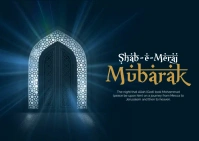 Shab-e-Meraj Postal template