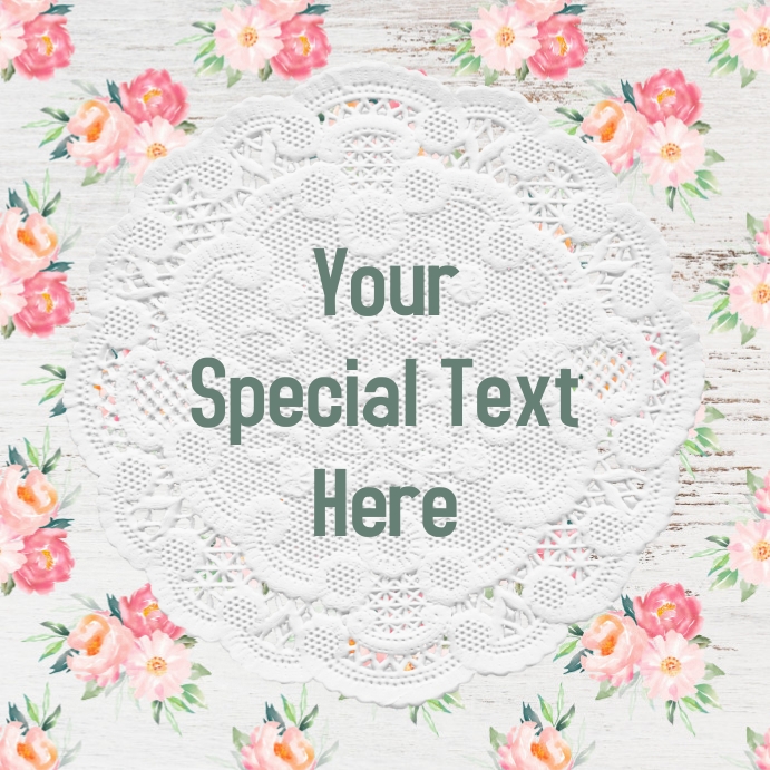 Shabby Farm Announcement Image Message Instagram template
