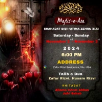 Shahadat Bibi Fatima Zehra (S,A) Instagram Post template