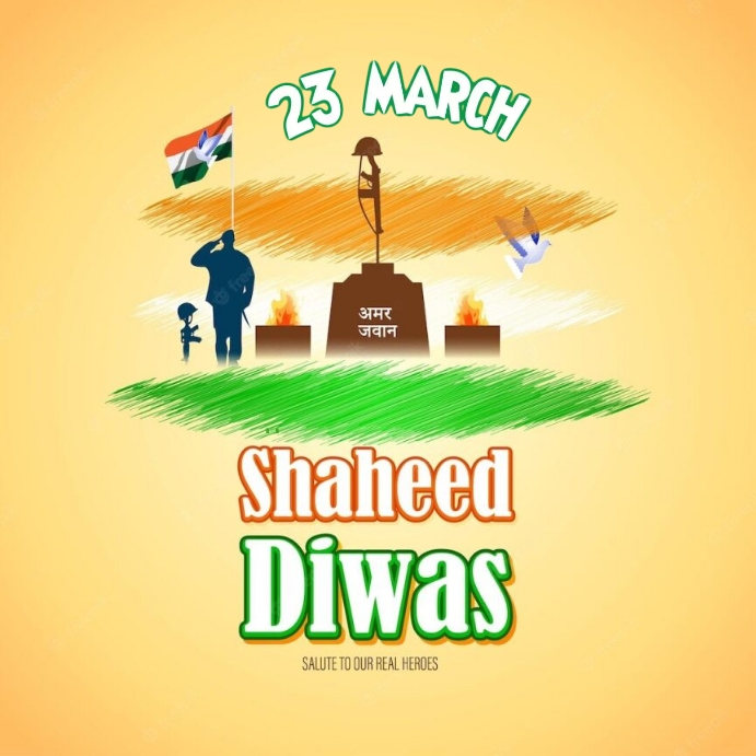 Shaheed Diwas day 2023 Template | PosterMyWall