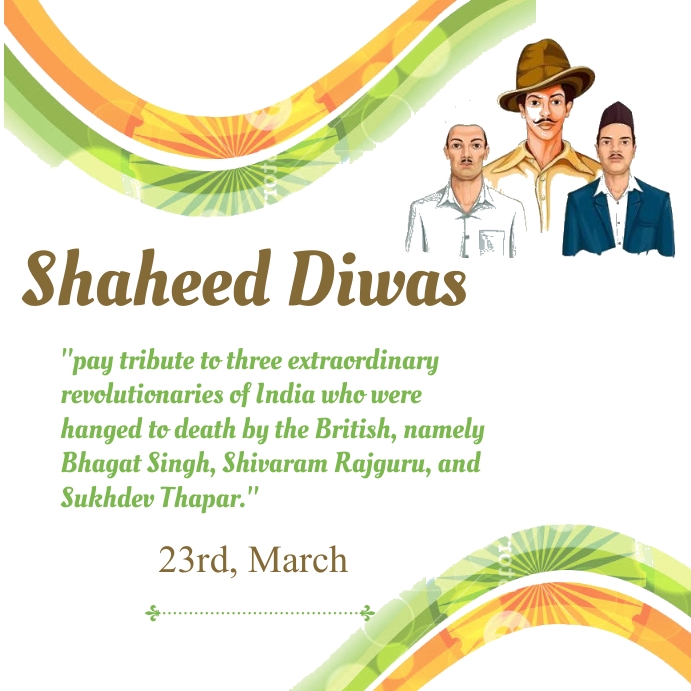 Shaheed diwas template | PosterMyWall
