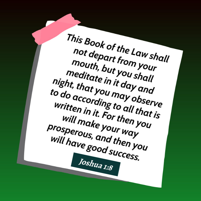 shall not depart from your mouth Bible verse Template PosterMyWall