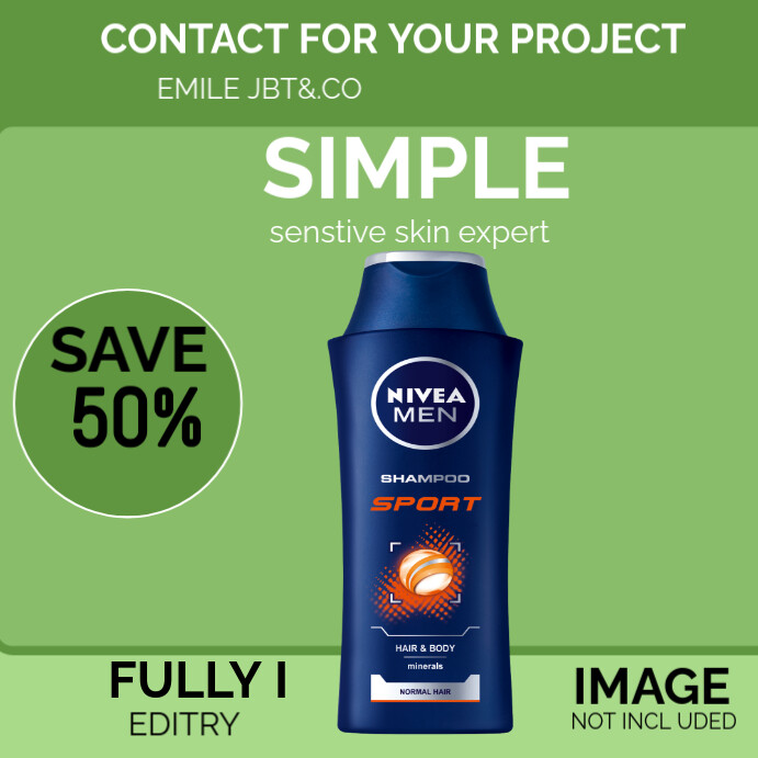 SHAMPO DISIGN Instagram Post template