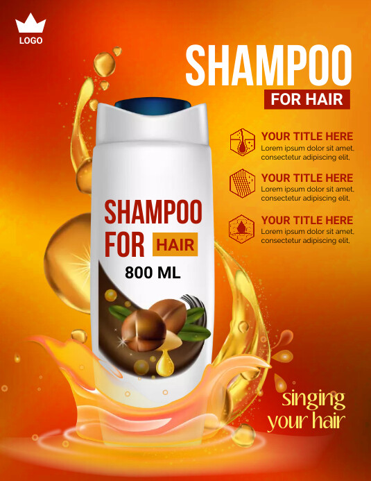 Shampoo Ads Template | PosterMyWall