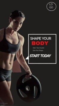 Shape your body Instagram Reel template