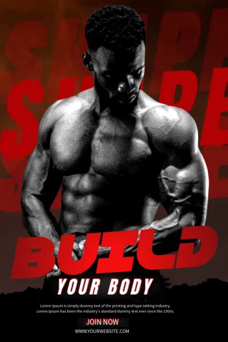 Shape Your Body Poster template